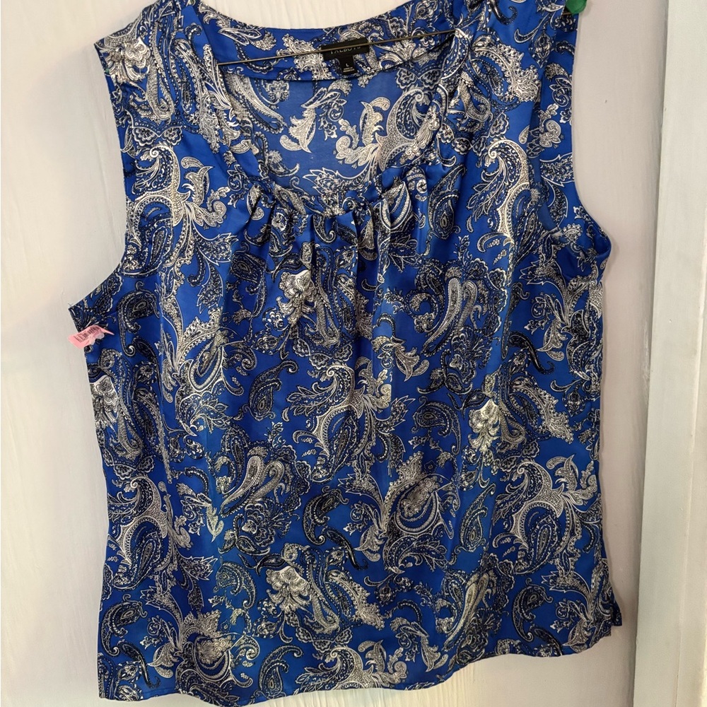 Talbots Blue Blouse Elegant Top